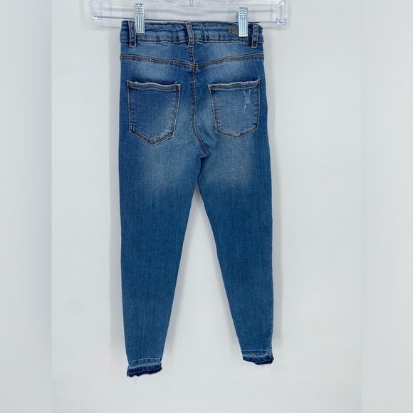 Zara kids denim addict button fly skinny jeans 10 - Picture 2 of 7
